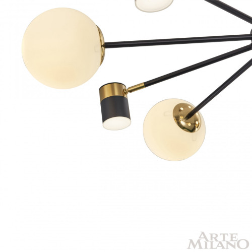 Люстра на штанге Arte Milano Ferrara 274802/10 BK/GD