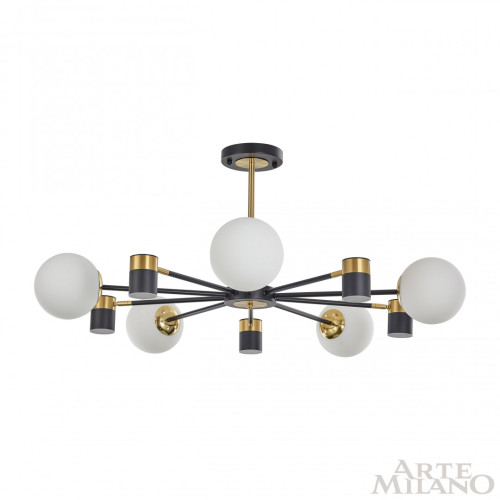 Люстра на штанге Arte Milano Ferrara 274802/10 BK/GD
