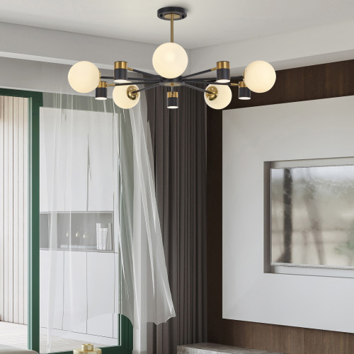 Люстра на штанге Arte Milano Ferrara 274802/10 BK/GD