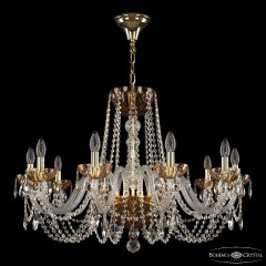 Подвесная люстра Bohemia Ivele Crystal 5402/10/300 G Amber/M-1H