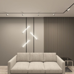 Трековый однофазный светильник Denkirs Smart Spot DK8040-BW+BK