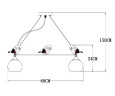 Подвесная люстра ARTE Lamp A2150SP-5WG