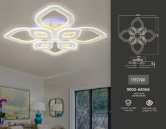 Потолочный светодиодный светильник Ambrella Light Acrylica FA8844