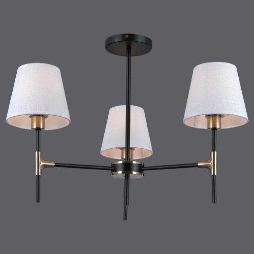 Люстра на штанге Illumico IL0185-3CSQ-24 BK AB CASTOR