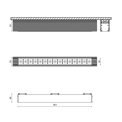 Трековый светильник DesignLed SY-601223-BL-25-NW 003582