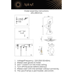 Настенный светильник Aployt Fifi APL.095.01.24