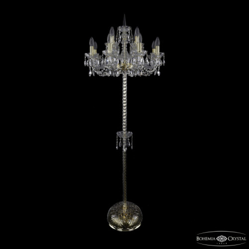 Торшер Bohemia Ivele Crystal 1402T2/8+4/195-165 G
