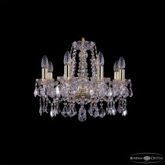 Подвесная люстра Bohemia Ivele Crystal 1413/8/165 G Leafs