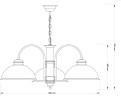 Подвесная люстра Kutek Lido LID-ZW-3 (P)