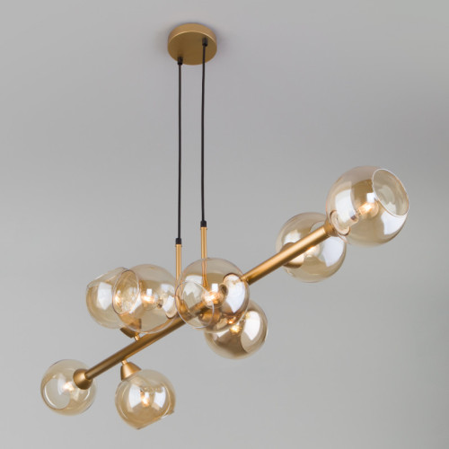 Подвесная люстра Eurosvet 70113/8 янтарный Smart a047076