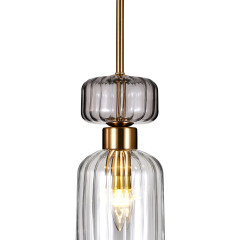 Подвесной светильник Escada Gloss 1141/1S Antique copper/Smoke/Clear