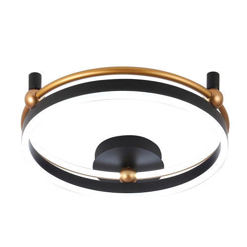 Потолочный светильник Crystal Lux FERNANDO PL48W LED BLACK/GOLD