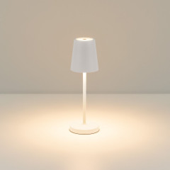 Настольная лампак с аккумулятором Arlight SP-DAISY-TAB-1.5W Warm3000-MIX (WH, 90 deg) (IP54 Металл) 044378