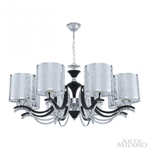 Подвесная люстра Arte Milano Florentia-6787 306787/8 Bk/Ni