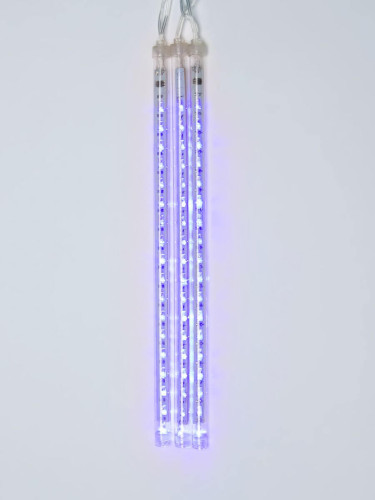 Уличная светодиодная гирлянда (UL-00000167) Uniel занавес 220V синий ULD-E1505-336/DTK BLUE IP44 TWISTED METEOR