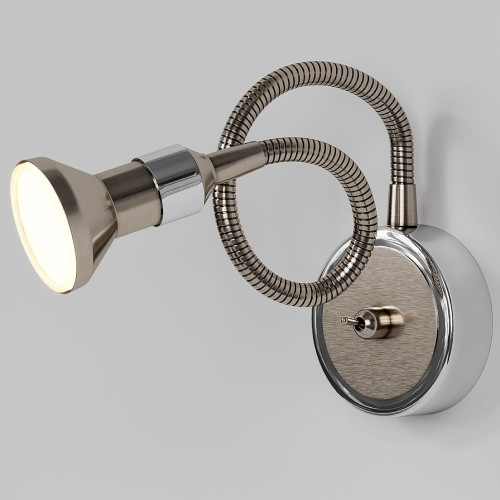 Подсветка для картин Elektrostandard Plica 1215 MR16 сатинированный никель/хром 4690389012099