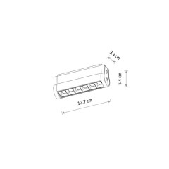Трековый магнитный светильник Nowodvorski Focus Swing Led 11310