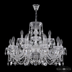 Подвесная люстра Bohemia Ivele Crystal 5402/10+5/240 Ni Clear/M-1G