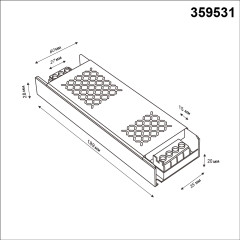 Драйвер Novotech Drive Glat IP20 300W 48V 359531