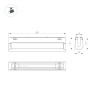 Трековый магнитный светильник Arlight MAG-VIBE-LASER-TURN-L209-12W Day4000-MIX (BK, 24 deg, 48V, TUYA Zigbee) 044177