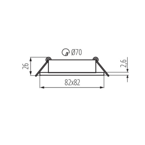 Точечный светильник Kanlux Dalla CT-DTL50-B 22433