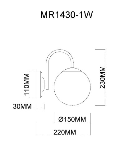 Бра MyFar Kate MR1430-1W