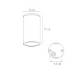 Уличный потолочный светильник Arte Lamp Torcular A1307PF-1BK