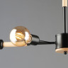 Люстра на штанге Reluce 99960-0.3-04 BK+WOOD