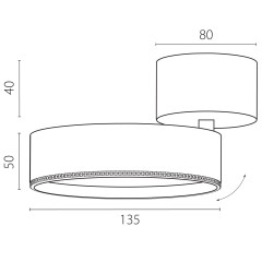 Накладной светильник Alta Pro Lightstar A5737SO