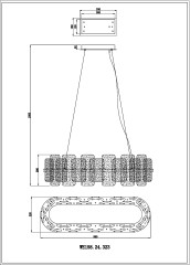 Подвесная люстра Wertmark Nelly WE158.24.323