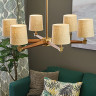 Люстра на штанге ImperiumLoft Stavra Jorgenson White/Light Wood 203575-26