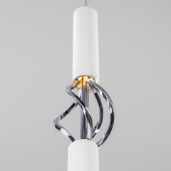 Подвесной светодиодный светильник Eurosvet Lance 50191/1 LED белый/хром