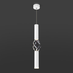 Подвесной светодиодный светильник Eurosvet Lance 50191/1 LED белый/хром