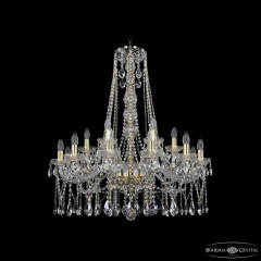 Подвесная люстра Bohemia Ivele Crystal 1413/12+6/300/h-95 G