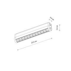 Трековый магнитный светильник Nowodvorski Focus Swing Led 11311