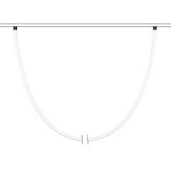 Трековый магнитный светильник Arlight MAG-ORIENT-TUBE-ELASTIC-R25-L5000-70W Day4000 (BK, 360 deg, 48V, DALI) 044340