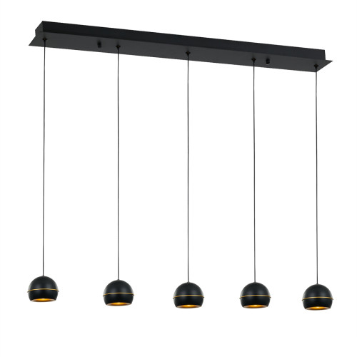 Подвесная люстра DeLight Collection MD21001034-5B black/gold