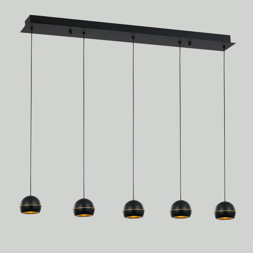 Подвесная люстра DeLight Collection MD21001034-5B black/gold