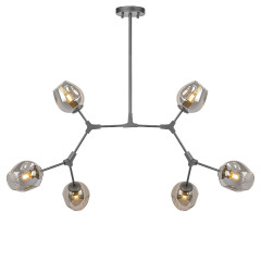 Люстра на штанге AM Group LOFT-6 BK