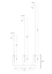 Ландшафтный светильник Arte Lamp Muliphein A1084PA-3BK