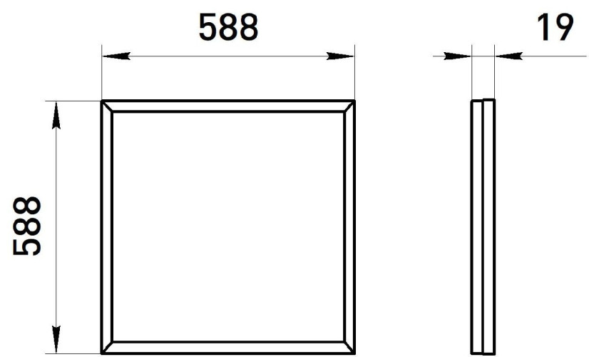 Светодиодная панель Эра SPO-14-38-6K-BL Б0063079