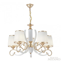 Подвесная люстра Arte Milano Florentia-3857 303857/5 Wh/Gd