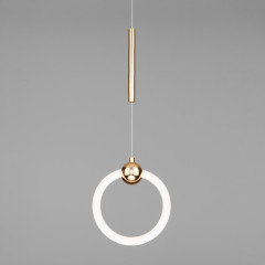 Подвесной светодиодный светильник Eurosvet Rim 90165/1 золото