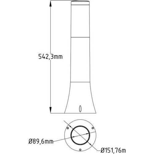 Уличный светильник Horoz Орхидея 400-000-121 HRZ00002611