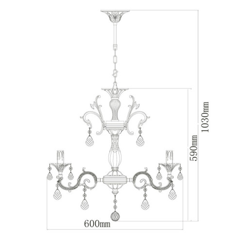 Подвесная люстра MW-Light Свеча 301014706