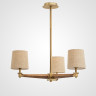 Люстра на штанге ImperiumLoft Stavra Jorgenson Beige/Dark Wood 203576-26