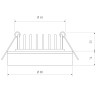 Встраиваемый светодиодный светильник Elektrostandard DSKR80 5W 4200K 4690389056710