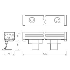 Прожектор Arlight AR-LINE-1000S-18W-220V Warm 024300