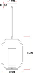 Подвесной светильник Arte Lamp Celaeno A7004SP-1BK