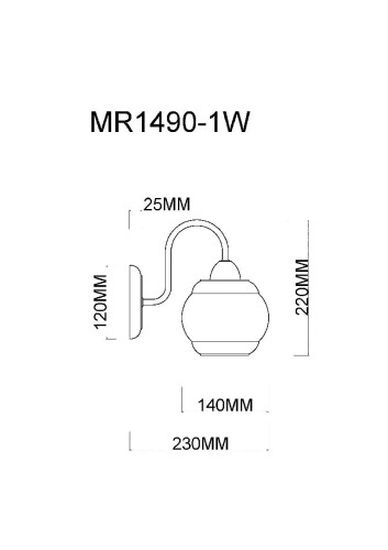 Бра MyFar Kris MR1490-1W